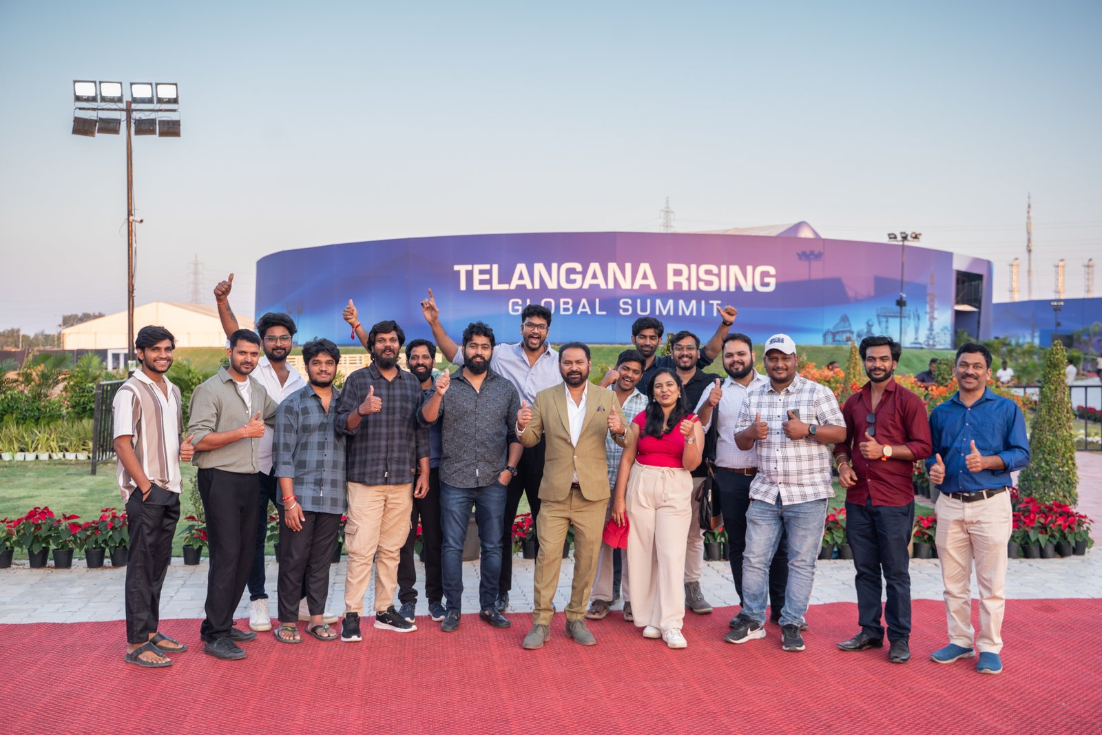 Team AdsAI at the Telangana Rising Global Summit, Bharat Future City